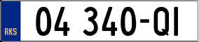 Trailer License Plate